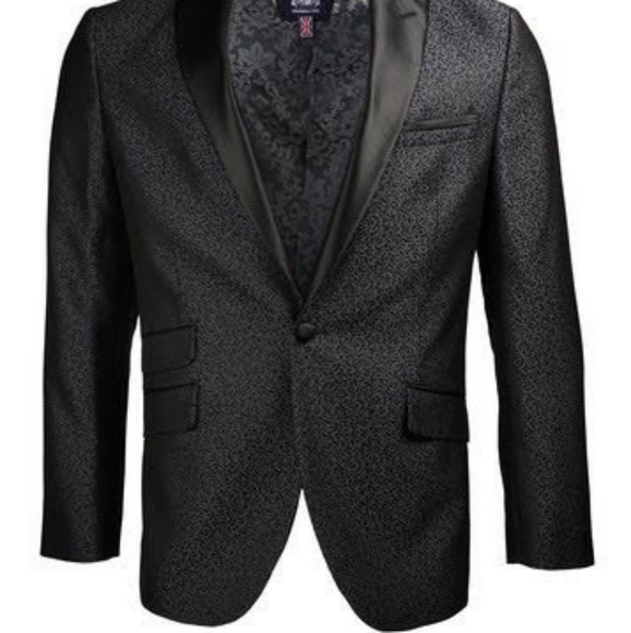 Savile Row One Button Slim Fit Dinner Jacket - Picture 2 of 6